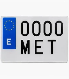 Placa Matrícula Moto
